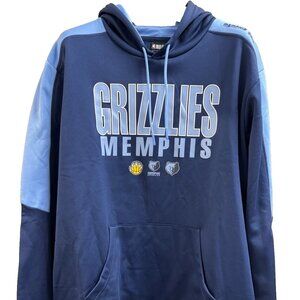 New NBA Mamphis Grizzlies Blue Performance Hooded Sweatshirt sz. XL